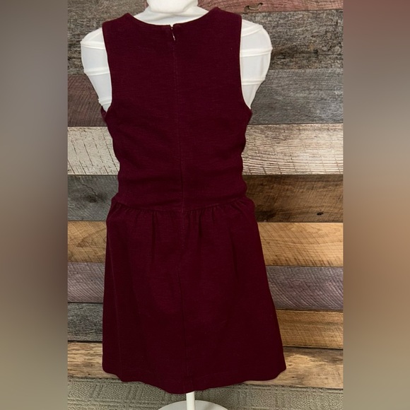 Classic J Crew Burgundy Rich Red Sleeveless Fit & Flare Dress /Women’s-XXS - Picture 3 of 4